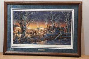 lot 9B image: Terry Redlin Night on the Town Framed Print - 476729500