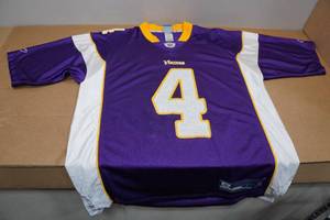 lot 226 image: Vikings Favre Jersey - Large