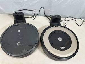 lot 57 image: 2 iRobot Roomba Vacuum Cleaners - Need Batteries