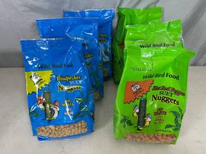 lot 41 image: 6 New Bags of Suet Nugget Bird Food