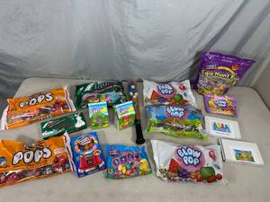 lot 42 image: Assorted Candy, Blow Pops, Andes Mints, Tootsie Pops, and More