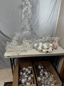 lot 61 image: Assorted New Christmas Ball Garland - $215 retail.