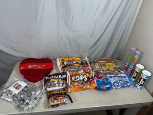 lot 91 image: Assorted Candy, Turtles, Tootsie Pops, Tootsie Rolls, Dots, Pez, and More