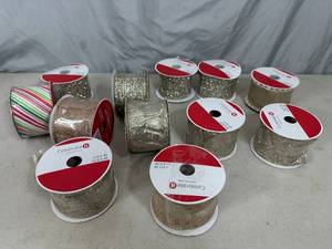 lot 104 image: 19 New Rolls of Decorative Wired Ribbon - $246 retail