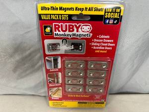 lot 178 image: 8 New Pairs of Ruby Monkey Magnets