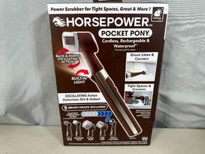 lot 206 image: New Horsepower Pocket Pony Cordless Power Scrubber