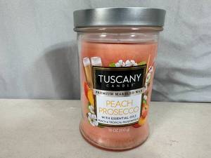 lot 208 image: New 18 oz Tuscany Premium Candle with Essential Oils