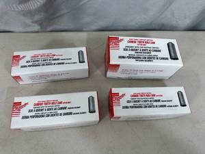 lot 218 image: 4 New Milwaukee Carbide Tooth Hole Saws - 4 Sizes