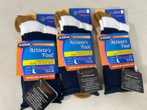 lot 236 image: 3 New Pair Dr Scholls Athletes Foot Socks