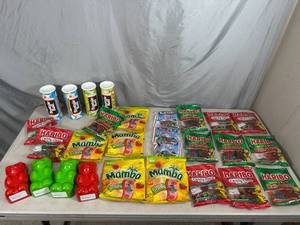 lot 240 image: Assorted Candy, Haribo Gummies, Tootsie Rolls, Mamba, and More