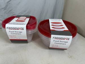 lot 264 image: 6 New Fridgemate Food Storage Containers