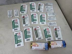 lot 111 image: Pull Start Fire Starters, Poison Ivy Scrubs, Pain Relieving Gel