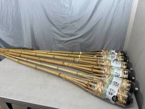 lot 120 image: 6 New Bamboo Tiki Torches