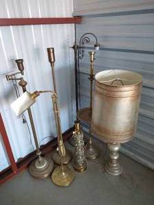 lot 14 image: Vintage Floor Lamps