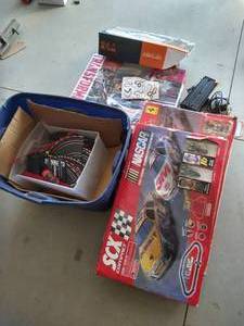 lot 41 image: Huge Slot Car Lot - Multiple Tracks, Vehicles, Etc