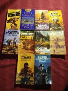 lot 80 image: (10) Louis LAmour Books