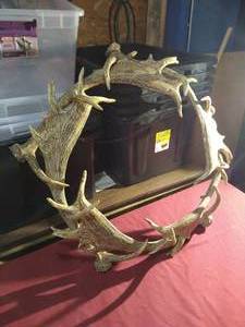 lot 107 image: Antler Wreath