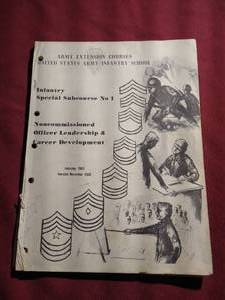 lot 115 image: Vintage 1960 Army Extension Course Manual