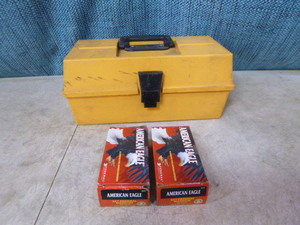 lot 67 image: 2 Boxes of American Eagle Centerfire Pistol Cartridges