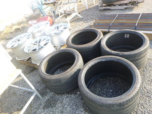 lot 151 image: 4 Corvette Tires and 4 Rims