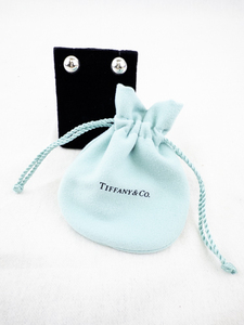 Tiffany & Co. Classic Sterling Silver Ball Stud Earrings with Pouch