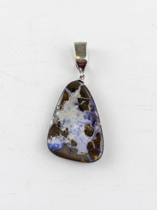 lot 9 image: Stunning Boulder Opal Pendant Sterling Silver Bail