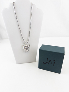 lot 26 image: JOHN HARDY Sterling Silver PumaPanther Pendant Necklace with Box Estimated Replacement Value $650