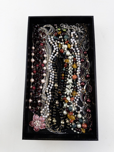 lot 65 image: Assorted Costume Jewelry Necklaces and Beaded Chains Collection