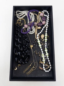 lot 78 image: Costume Jewelry Lot with Necklaces, Bracelets, and Earrings