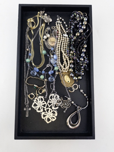 lot 79 image: Assorted Costume Jewelry Lot with Necklaces, Rings, and Bracelets