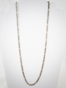 lot 208 image: Milor Sterling Silver Figaro Chain Necklace.