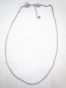 lot 222 image: Brighton Silver-Tone Heart Charm Necklace