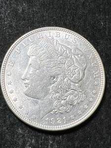 lot 37 image: 1921 US MORGAN SILVER DOLLAR