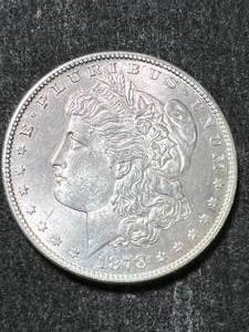 lot 47 image: 1878-S US MORGAN SILVER DOLLAR UNC