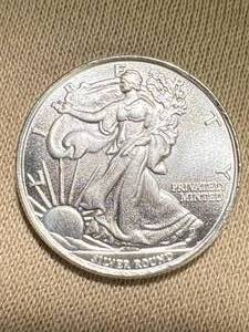 lot 51 image: 14TH TROY OZ .999 FINE SILVER MONEY METALS ROUND