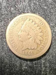 lot 69 image: 1861 US INDIAN HEAD CENT