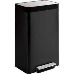 lot 17 image: KOHLER 13 Gal. Stainless Steel Trash Can in Black Stainless  Customer Returns See Pictures