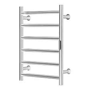 lot 52 image: SKYSHALO 6 Bars Towel Warmer Rack, Wall Mounted Heated Towel Rack for Waterpoof Towel Heater Rack with Timer, Bathroom Silver Customer Returns See Pictures