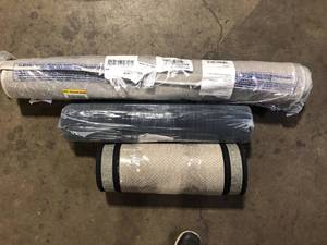 lot 37 image: Lot of Assorted Rugs Various Models and Conditions Customer Returns See Pictures