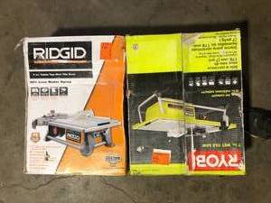 lot 46 image: Lot of Assorted Tile Saw Various Models and Conditions Customer Returns See Pictures