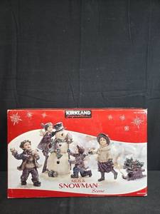lot 22 image: Kirkland Signature Kids and Snowman Scene Holiday Decoration