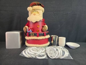 lot 77 image: Holiday Santa Decor and Assorted Bathroom Accessory Collection