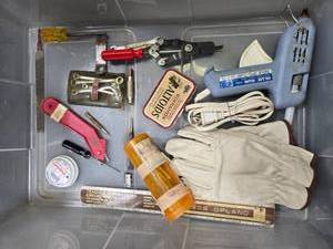 lot 96 image: Assorted Hand Tools, Wrenches, Bits, and Glue Gun Collection