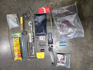 lot 97 image: Mixed Lot of Hand Tools, Measuring Tools, and Workshop Accessories