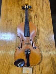 lot 101 image: Violin with Shermans Cello Rosin and Sheet Music Collection