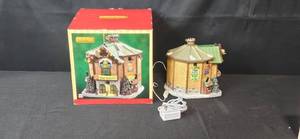 lot 110 image: Lemax Mountain Music Festival Exterior Lighted Building with Box