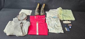 lot 114 image: Vintage Childrens Clothing and Accessory Lot with Corral Cowboy Boots