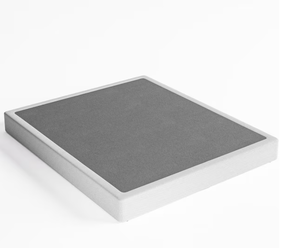 lot 14 image: HOMZENE6 in. Full Size Metal Box Spring with Fabric Cover, Stable Support Mattress Foundation, Easy Assembly, Heavy Duty