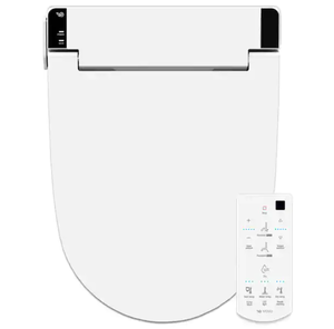 lot 29 image: VOVO Stylement Electric Smart Bidet Seat for Elongated Toilet in White, Remote, Stainless Nozzle, UV LED , Made in Korea