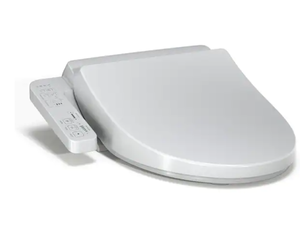 lot 30 image: TOTOA2 Washlet Elongated Electronic Bidet Toilet Seat with Warm Water Cleansing, Cotton White